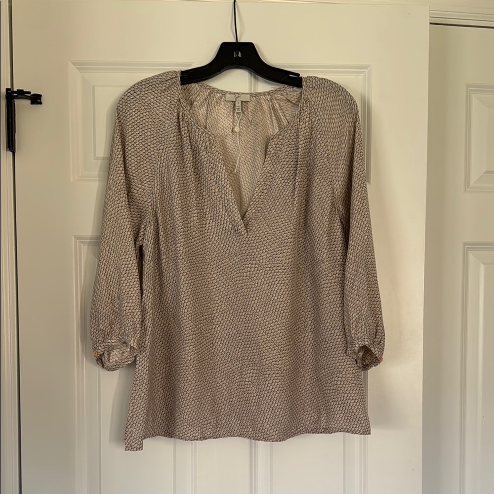 Joie Pale Pink Silk Blouse Size S